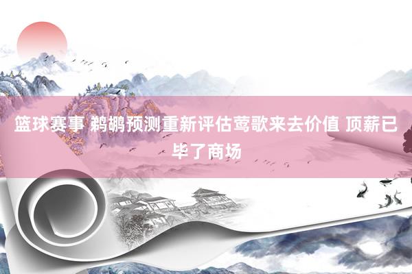 篮球赛事 鹈鹕预测重新评估莺歌来去价值 顶薪已毕了商场